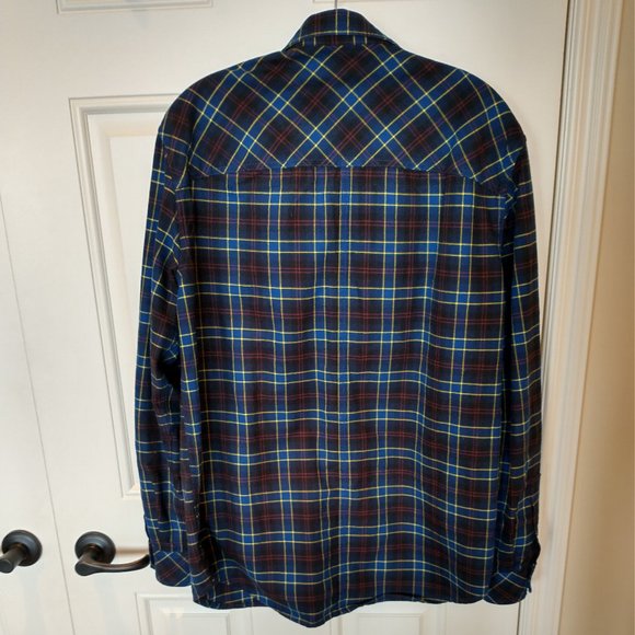 Diesel Men's Plaid Flannel Button-up Shirt Size M - Picture 5 of 10